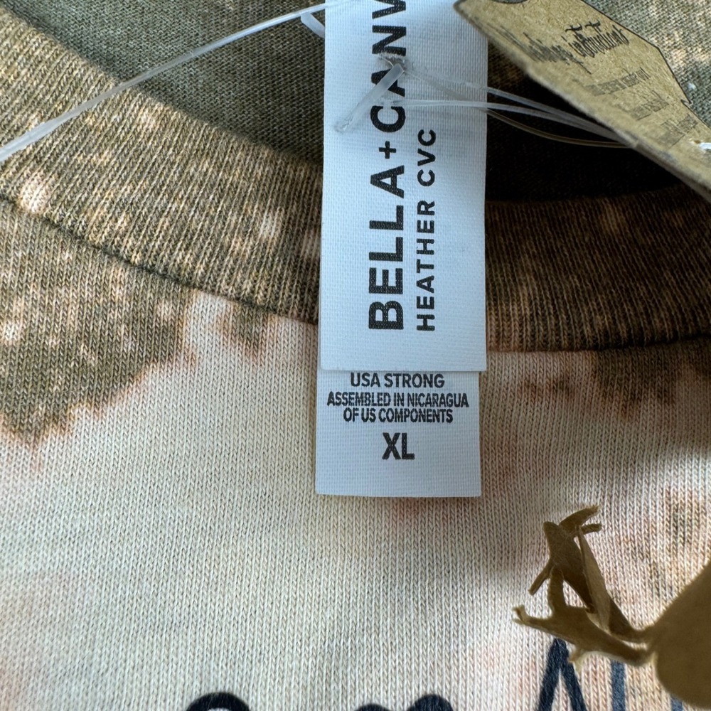 Hello Fall Bleached T Shirt Women's XL Bella Canvas Graphic Tee Autumn Vibes - Picture 5 of 9